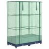 vidaXL Jardini&egrave;re sur&eacute;lev&eacute;e avec housse aspect rotin 80x40x123 cm