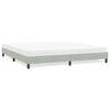 vidaXL Cadre de lit sans matelas gris clair 180x210 cm velours