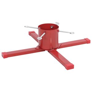 vidaXL Support de sapin de No&euml;l rouge 61x61x15,5 cm