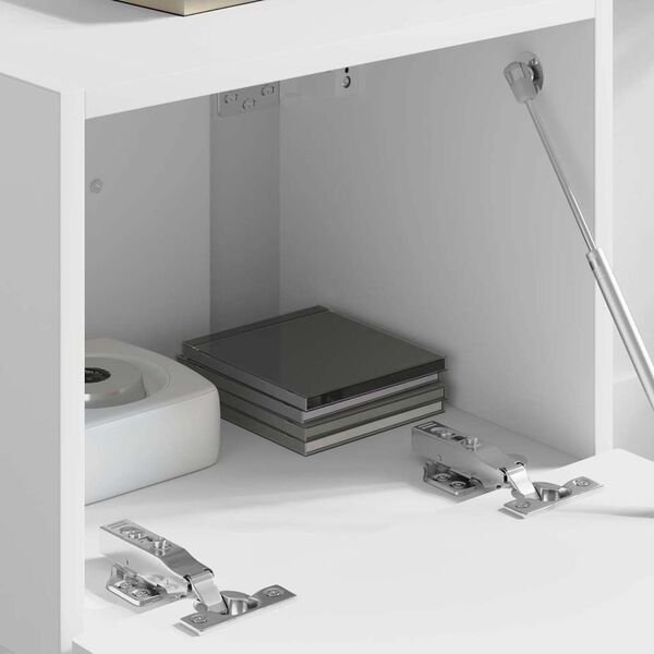 vidaXL Meuble TV mural Blanc 60 x 31 x 29.5 cm Bois d'ing&eacute;nierie