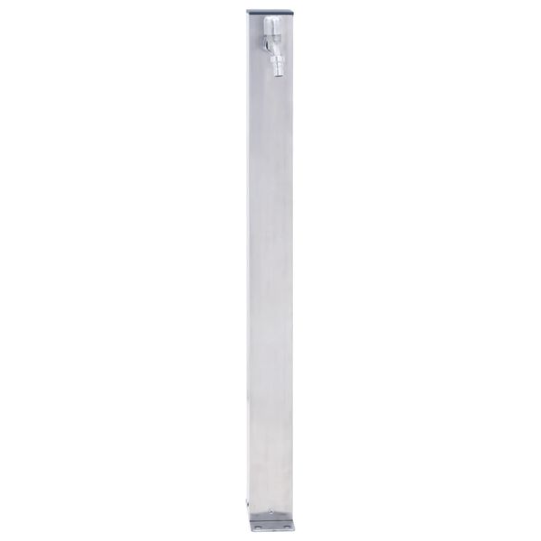 vidaXL Colonne &agrave; eau de jardin 60 cm acier inoxydable carr&eacute;