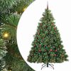 vidaXL Sapin de No&euml;l artificiel avec 300 LED Vert 210 cm PE et PVC