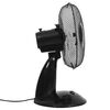 vidaXL Ventilateur de table 3 vitesses 30 cm 40 W Noir