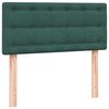 vidaXL Sommier &agrave; lattes de lit et matelas vert fonc&eacute; 80x210 cm velours