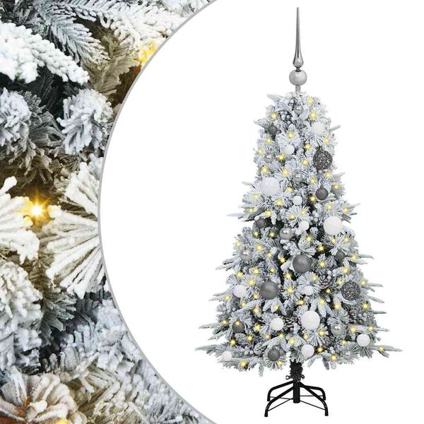 vidaXL Sapin de No&euml;l Artificiel &agrave; Branches Articul&eacute;es Blanc 120 cm