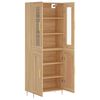 vidaXL Buffet haut Ch&ecirc;ne sonoma 69,5x34x180 cm Bois d'ing&eacute;nierie