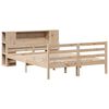 vidaXL Lit bibliothèque sans matelas 150x200 cm bois massif de pin