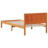 vidaXL Cadre de lit Marron 75 x 190 cm Bois de pin massif