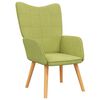 vidaXL Chaise de relaxation Vert Tissu