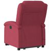 vidaXL Fauteuil inclinable de massage &eacute;lectrique Rouge bordeaux Tissu