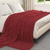 vidaXL Couvertures &agrave; jeter 6 pcs Rouge Bordeaux 240 x 220 cm Toison