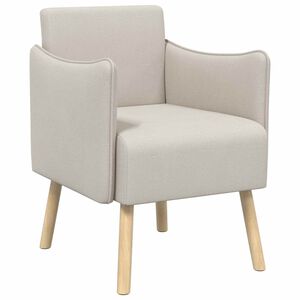 vidaXL Fauteuil d'appoint Avoine Velours grain&eacute;