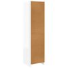 vidaXL Garde-robe Blanc brillant 50x50x200 cm Bois d&rsquo;ing&eacute;nierie