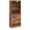 vidaXL Haut Armoire avec tiroir 2 pcs Bois ancien Bois d'ing&eacute;nierie