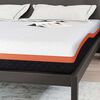 vidaXL Matelas Blanc et Noir 180 x 200 cm Mousse Infusée de Gel