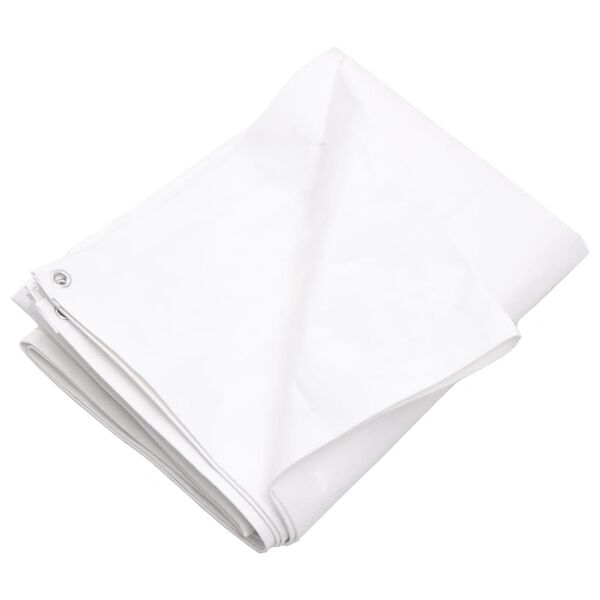 vidaXL B&acirc;che 260 g/m&sup2; 3x5 m Blanc PEHD