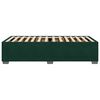 vidaXL Cadre de lit sans matelas vert fonc&eacute; 90x200 cm velours