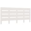 vidaXL T&ecirc;te de lit Blanc 150x3x80 cm Bois massif de pin