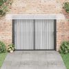 vidaXL Auvent de porte Gris et transparent 400x75 cm Polycarbonate