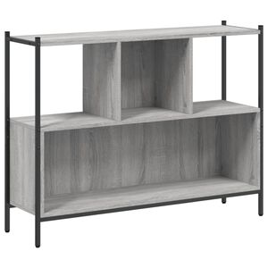 vidaXL Biblioth&egrave;que sonoma gris 102x28x77,5 cm bois d'ing&eacute;nierie
