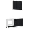 vidaXL Unit&eacute; de cuisine KALMAR 5 pc Noir Bois d'ing&eacute;nierie