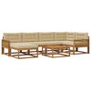 vidaXL Ensemble de canap&eacute;s d'ext&eacute;rieur 7 pcs Naturel et Beige