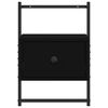 vidaXL Table de chevet murale 2 pcs noir 35x30x51 cm bois d'ing&eacute;nierie