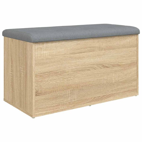 vidaXL Banc de rangement Ch&ecirc;ne Sonoma 82x42x45 cm Bois d'ing&eacute;nierie