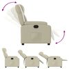 vidaXL Fauteuil inclinable Cr&egrave;me Similicuir
