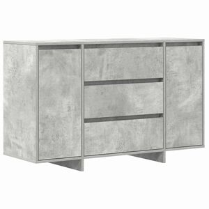 vidaXL Buffet Gris b&eacute;ton 120 x 41 x 75 cm Bois d'ing&eacute;nierie