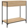 vidaXL Table console ch&ecirc;ne sonoma 75x34,5x75 cm bois d'ing&eacute;nierie