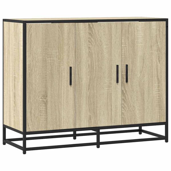 vidaXL Buffet chêne sonoma 94x35x76 cm bois d'ingénierie