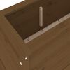 vidaXL Lit sur&eacute;lev&eacute; de jardin brun miel 119,5x40x39 cm bois pin massif