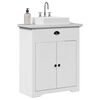 vidaXL Armoire de lavabo de salle de bain BODO blanc 70x35x80 cm
