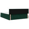 vidaXL Cadre de lit ottoman avec matelas vert fonc&eacute; 160x200 cm velours