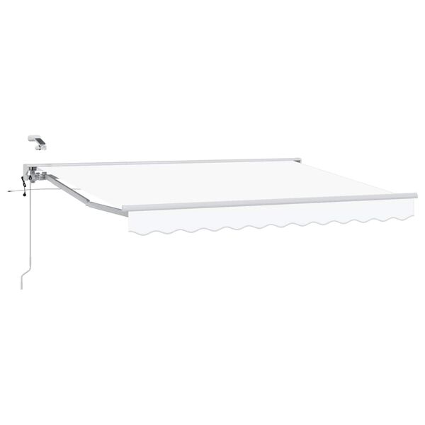 vidaXL Auvent r&eacute;tractable &eacute;lectrique Blanc 3 x 2,5 m