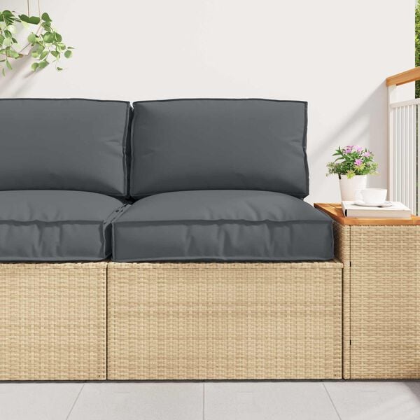 vidaXL Set de coussins de palette 2 pcs Anthracite Tissu Oxford