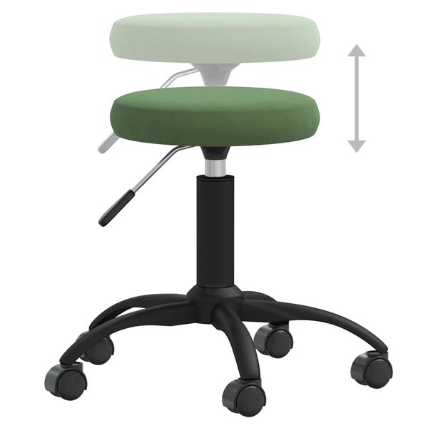 vidaXL Chaise de salle &agrave; manger Vert fonc&eacute; Velours