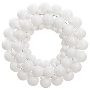 vidaXL Couronne de No&euml;l blanc 45 cm polystyr&egrave;ne