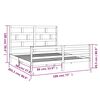vidaXL Cadre de lit sans matelas bois massif