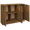 vidaXL Buffet Chêne fumé 90,5x30x70 cm Bois d'ingénierie