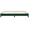 vidaXL Cadre de lit sans matelas vert fonc&eacute; 200x200 cm velours