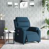 vidaXL Fauteuil inclinable de massage &eacute;lectrique bleu velours