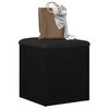 vidaXL Banc de rangement Ch&ecirc;ne noir 42 x 42 x 45 cm Bois d'ing&eacute;nierie