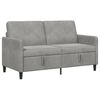 vidaXL Sofa avec rangement Gris clair 152 x 78 x 87 cm Polyester