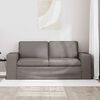 vidaXL Canap&eacute; 140cm Taupe M&eacute;tал