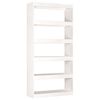 vidaXL Biblioth&egrave;que/S&eacute;parateur de pi&egrave;ce Blanc 80x30x167,4cm Pin massif