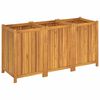 vidaXL Jardinière avec doublure 150x50x75 cm bois massif d'acacia