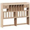 vidaXL Lit bibliothèque sans matelas 140x190 cm bois de pin massif