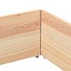vidaXL Colliers de palette 2 pcs 150x100 cm bois de pin solide